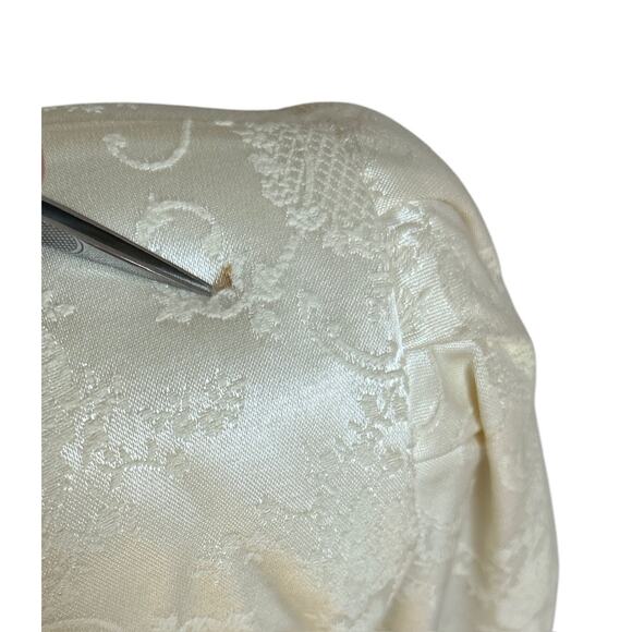 Vintage Nah Nah Jonathan Tait Size 13 14 Cotton Blend Bridal Jacket Cream - Picture 7 of 7